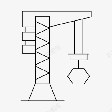 小集装箱起重机集装箱工业图标