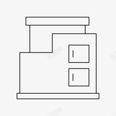 平安银行大厦建筑公寓大厦图标