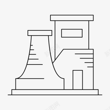 电厂安全操作发电厂能源工厂图标