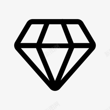 石材纹理钻石宝石珠宝图标