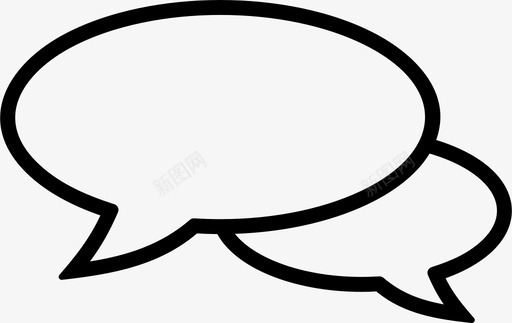 泡泡矢量评论泡泡演讲聊天图标