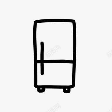 冰箱手绘家图标