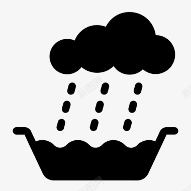 公共环境设计雨水生态环境图标