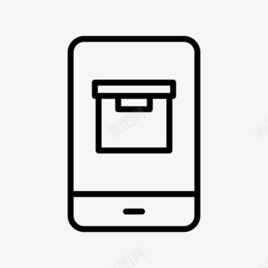小吃盒子手机盒子电话图标