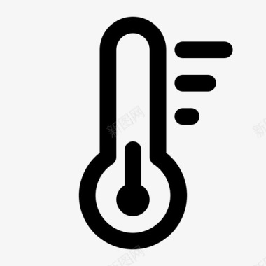 温度测量温度计健康保健图标
