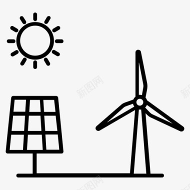 绿色PNG太阳能电池板绿色能源可再生能源图标
