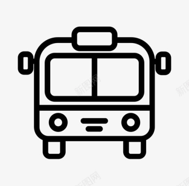 校车公车交通图标