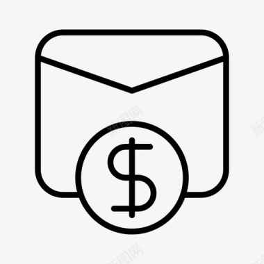 火焰美元图标工资美元基金图标