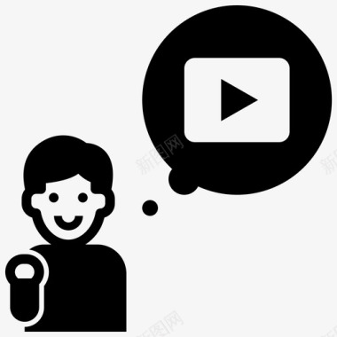 梦想鼠标垫youtuber创造者被动收入图标