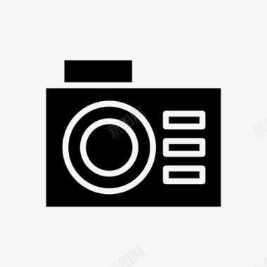 相机标志照相机设备电子图标