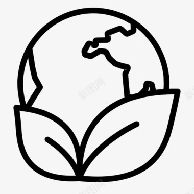 公共环境设计生态地球环境图标