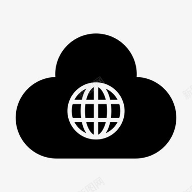 服务器云在线托管网络图标
