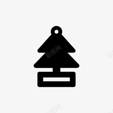 圣诞树圣诞树装饰冬天图标