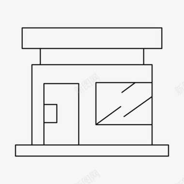 商场百货商店商场市场图标