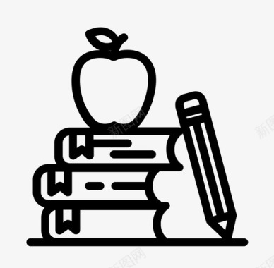 苹果x背景教育苹果书图标