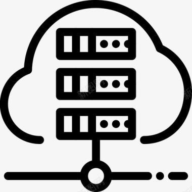 服务器服务器企业备份云图标