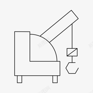 悬挂抹布起重机建造施工图标