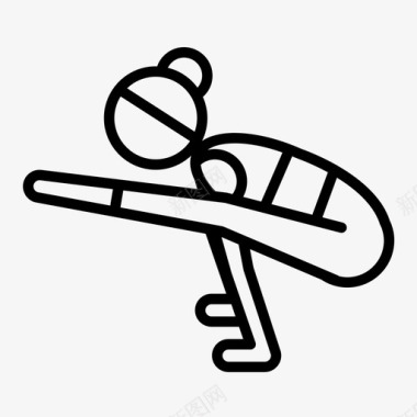 运动种类标志萤火虫姿势运动锻炼图标