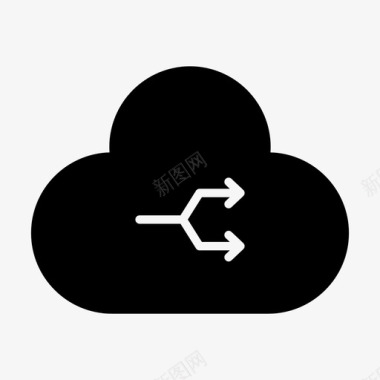 服务器云同步连接网络图标