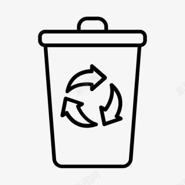 回收利用回收利用生态绿色图标
