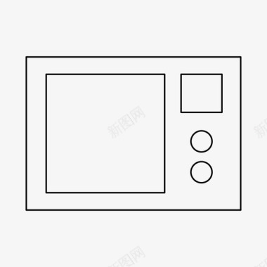 微波炉微波炉电器烹饪图标