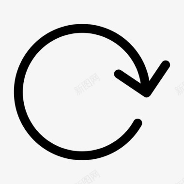 向左旋转重新加载刷新旋转图标