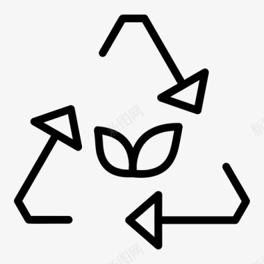 公共环境设计回收生态环境图标