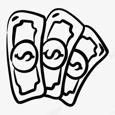 火焰美元图标美元货币金融图标