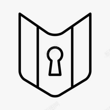 皇家盾徽章钥匙图标