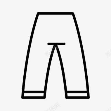 服装长裤时装服装图标