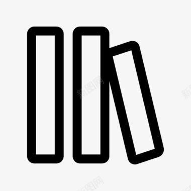 公共标识红书籍教育笔记本图标