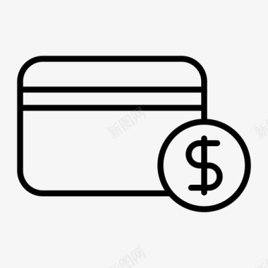 信用卡宣传册信用卡债务美元图标