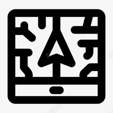 黄金位置gps设备位置地图图标