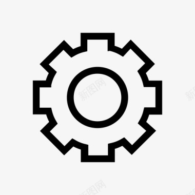 齿轮标志设置齿轮配置图标