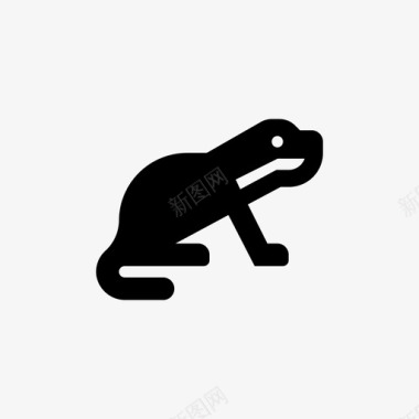 蜥蜴动物青蛙图标