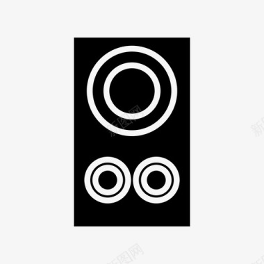 音乐扬声器电子音乐图标