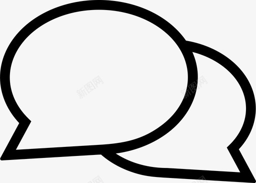 泡泡矢量评论泡泡演讲聊天图标