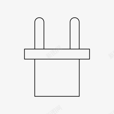 矢量连接器插头充电连接器图标