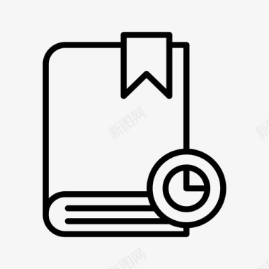 英文书书图表文件图标