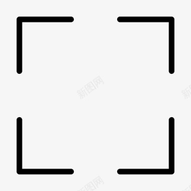 播放电影图标全屏扩展最大化图标