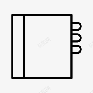 英文书书帐教育图标