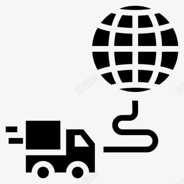 数字免扣图片装运运输交付图标