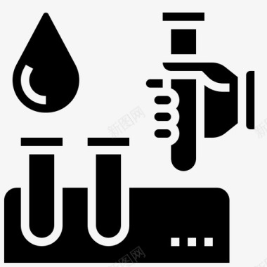 试管药剂试管实验室医学图标