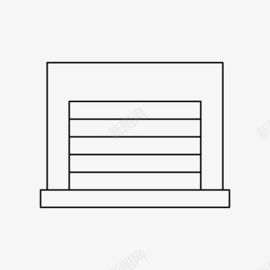 大楼图标车库大楼仓库图标