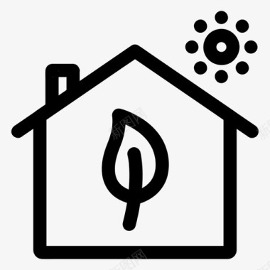 公共环境设计温室生态环境图标