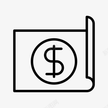 火焰美元图标美元现金货币图标