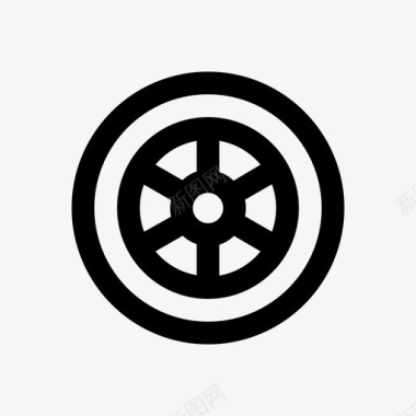 轮子轮子汽车齿轮图标