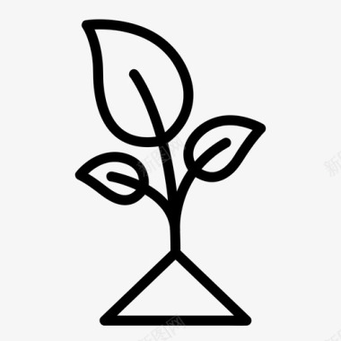 公共环境设计植物生态环境图标