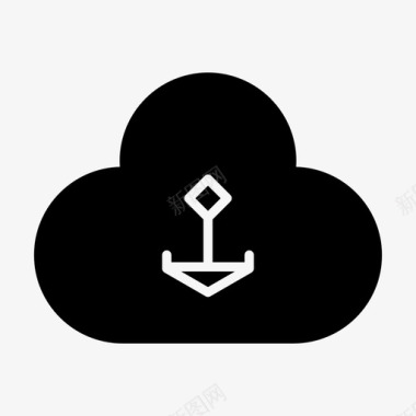服务器云锚托管图标