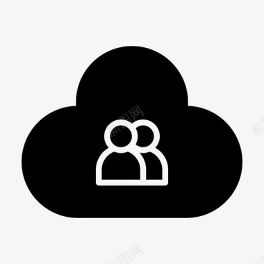 服务器云用户托管网络图标